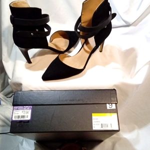 Black suede designer shoes.  Size 9.  JOE'S